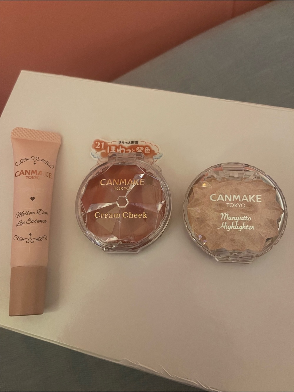 CANMAKE Cream Cheek & Highlighter Duo in Peach-Pink